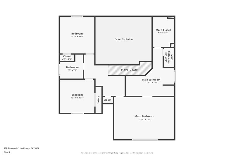1,950/Mo, 707 Glenwood Ct McKinney, TX 75071 Floor Plan View
