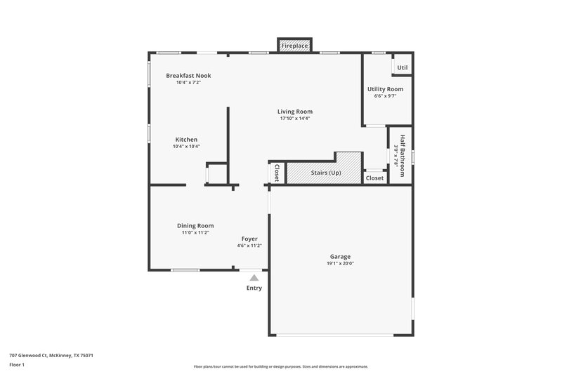 1,950/Mo, 707 Glenwood Ct McKinney, TX 75071 Floor Plan View 2