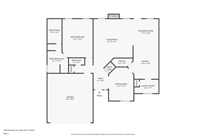 2,535/Mo, 1108 Germany Dr Cedar Hill, TX 75104 Floor Plan View