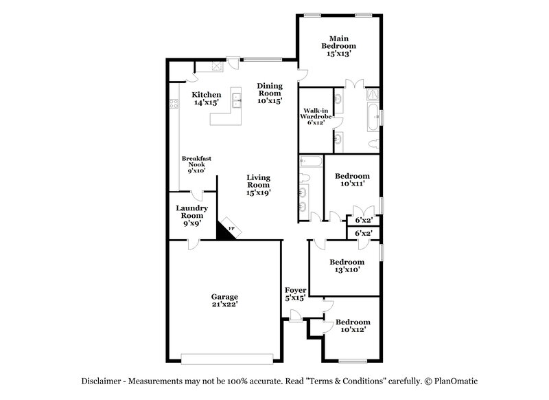 2,300/Mo, 3912 Big Thicket Dr Fort Worth, TX 76244 Floor Plan View