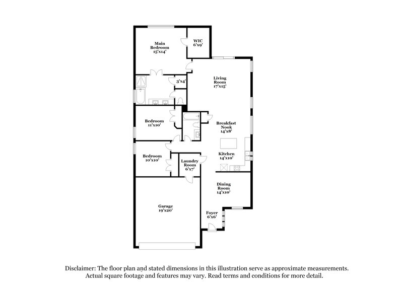 2,005/Mo, 10941 Hawks Landing Rd Haslet, TX 76052 Floor Plan View