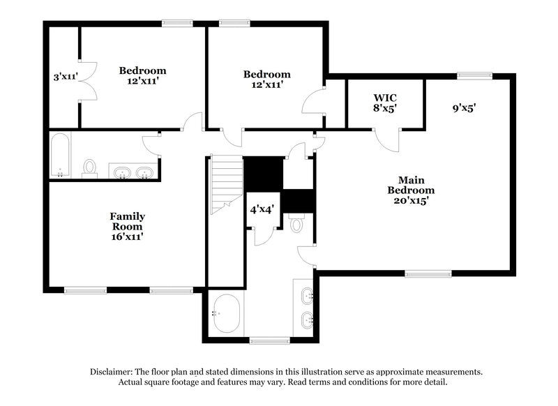 2,290/Mo, 1408 Erin Dr Burleson, TX 76028 Floor Plan View