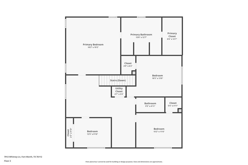 2,725/Mo, 7912 Whitney Ln Fort Worth, TX 76112 Floor Plan View 2