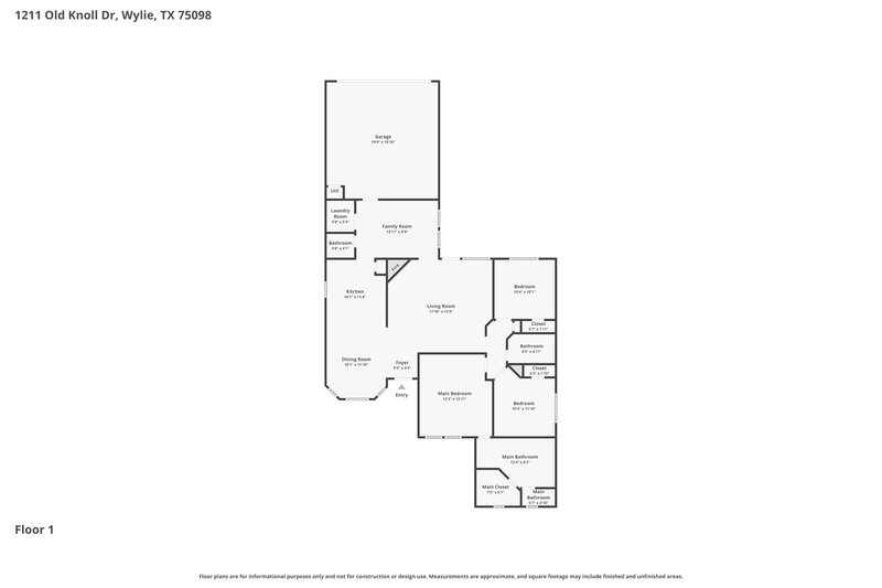 2,215/Mo, 1211 Old Knoll Dr Wylie, TX 75098 Floor Plan View