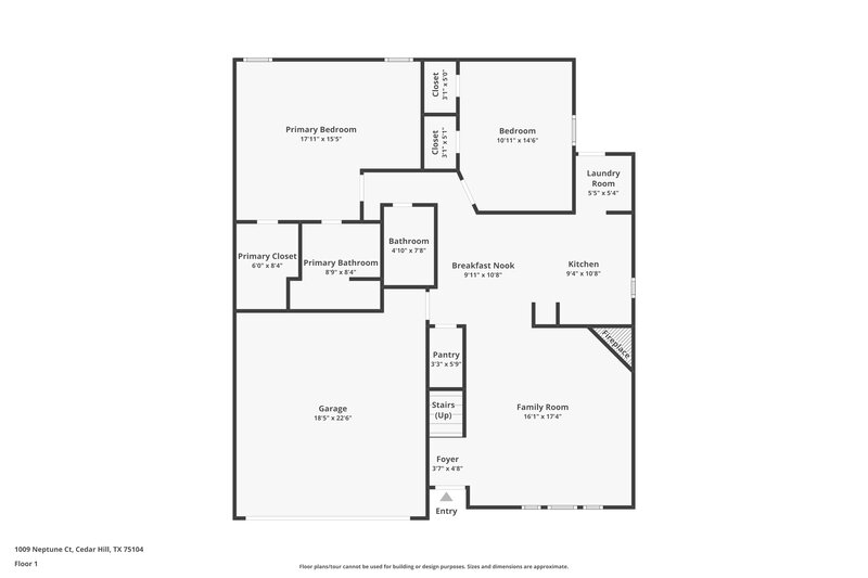 2,095/Mo, 1009 Neptune Ct Cedar Hill, TX 75104 Floor Plan View