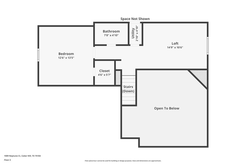 2,095/Mo, 1009 Neptune Ct Cedar Hill, TX 75104 Floor Plan View 2