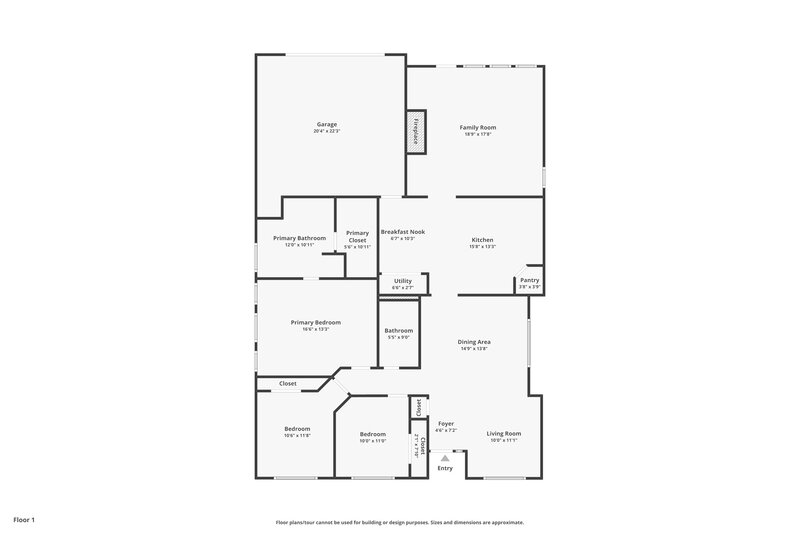 2,525/Mo, 1609 Lone Hollow Ct Garland, TX 75040 Floor Plan View
