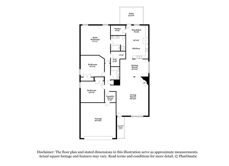 3,270/Mo, 9109 Glen Falls Ln Denton, TX 76210 Floor Plan View