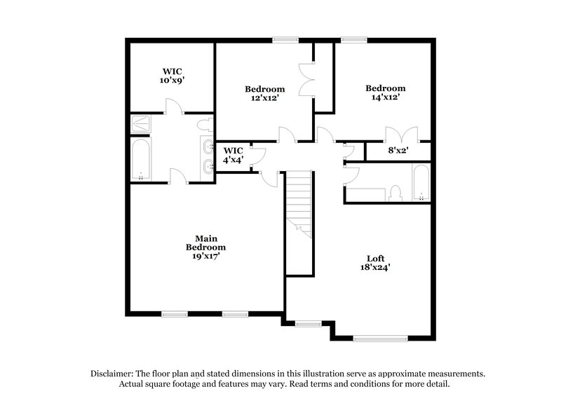 2,320/Mo, 1222 Wisdom Dr Cedar Hill, TX 75104 Floor Plan View 2