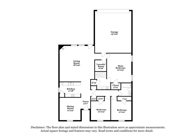 2,200/Mo, 403 Foliage Ct Red Oak, TX 75154 Floor Plan View