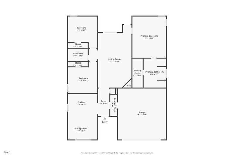 2,110/Mo, 4837 Fishhook Ct Saginaw, TX 76179 Floor Plan View