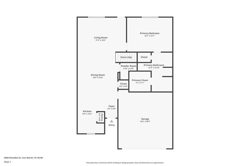 2,570/Mo, 9609 Klondike Dr Fort Worth, TX 76140 Floor Plan View
