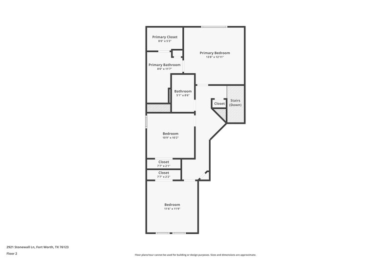 1,960/Mo, 2921 Stonewall Ln Fort Worth, TX 76123 Floor Plan View 2