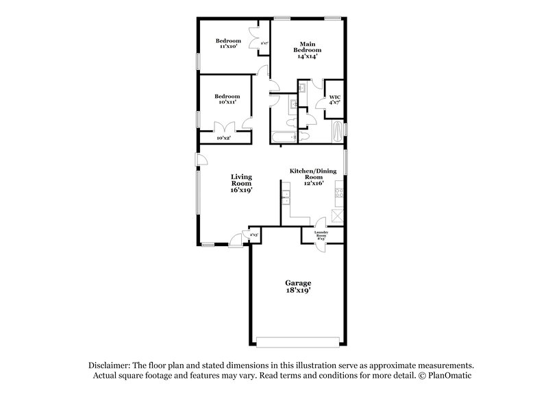 1,805/Mo, 10662 Flamewood Dr Fort Worth, TX 76140 Floor Plan View