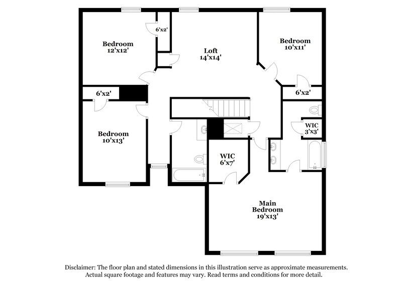 2,520/Mo, 7800 Seven Oaks Ln Denton, TX 76210 Floor Plan View 2