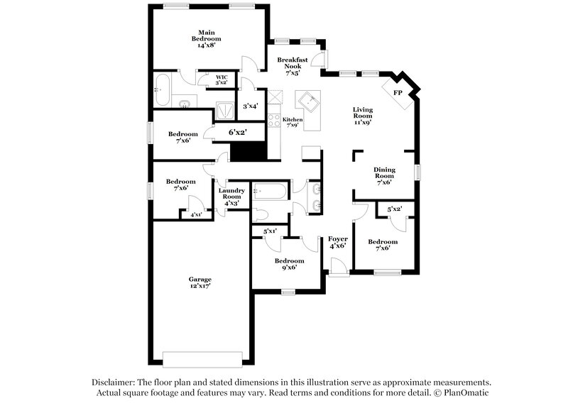2,755/Mo, 1435 Julie St Seagoville, TX 75159 Floor Plan View