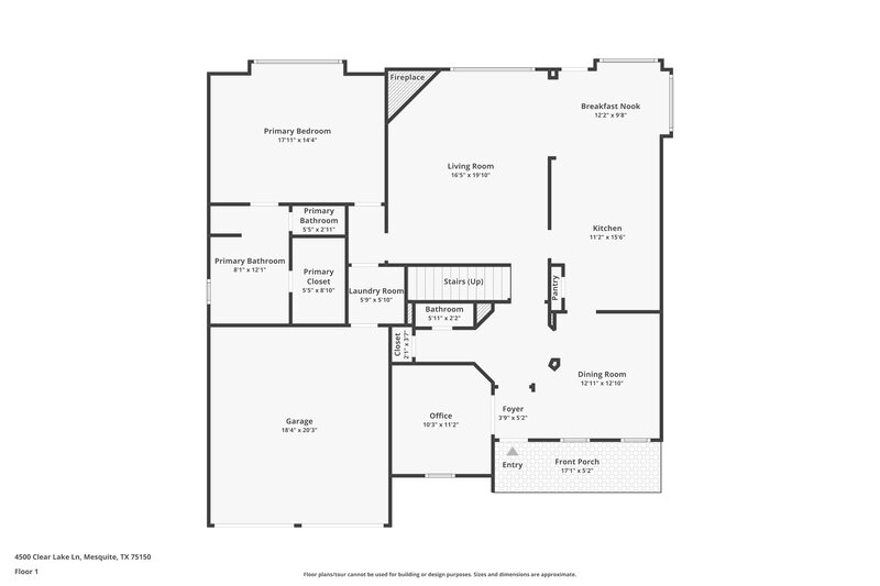 2,790/Mo, 4500 Clear Lake Ln Mesquite, TX 75150 Floor Plan View