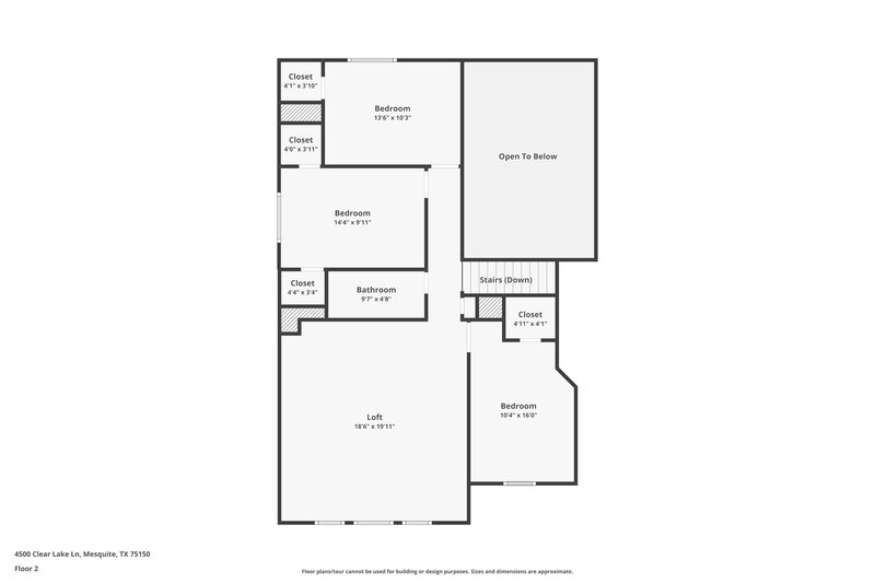 2,790/Mo, 4500 Clear Lake Ln Mesquite, TX 75150 Floor Plan View 2