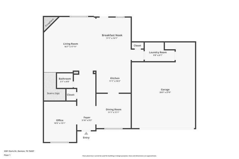 2,570/Mo, 3301 Doris Dr Denton, TX 76207 Floor Plan View