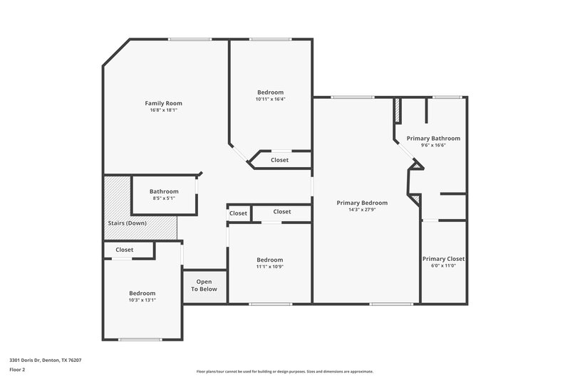 2,570/Mo, 3301 Doris Dr Denton, TX 76207 Floor Plan View 2