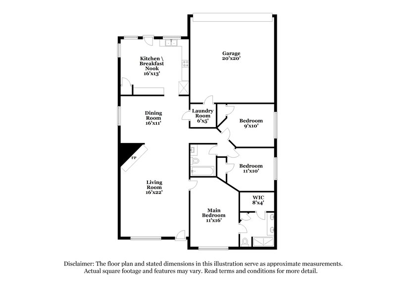 2,550/Mo, 1406 Stella Dr Lewisville, TX 75067 Floor Plan View