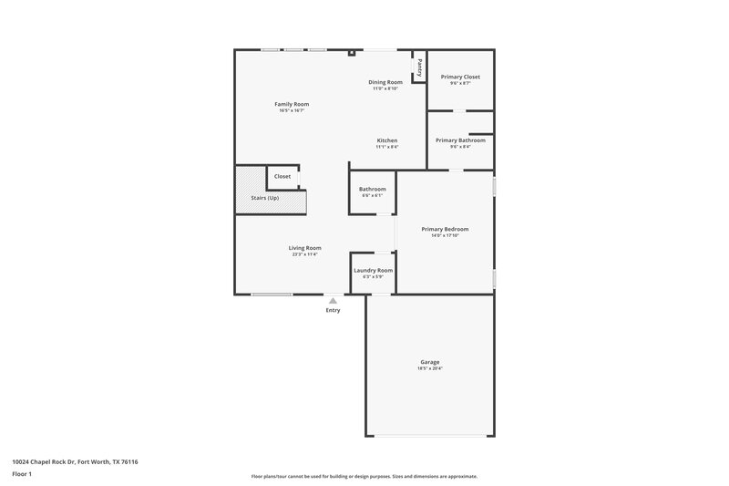 2,010/Mo, 10024 Chapel Rock Dr Fort Worth, TX 76116 Floor Plan View