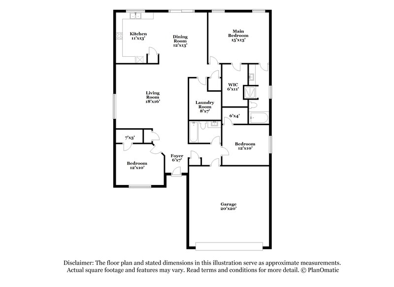 2,145/Mo, 8633 Hawkview Dr Fort Worth, TX 76179 Floor Plan View