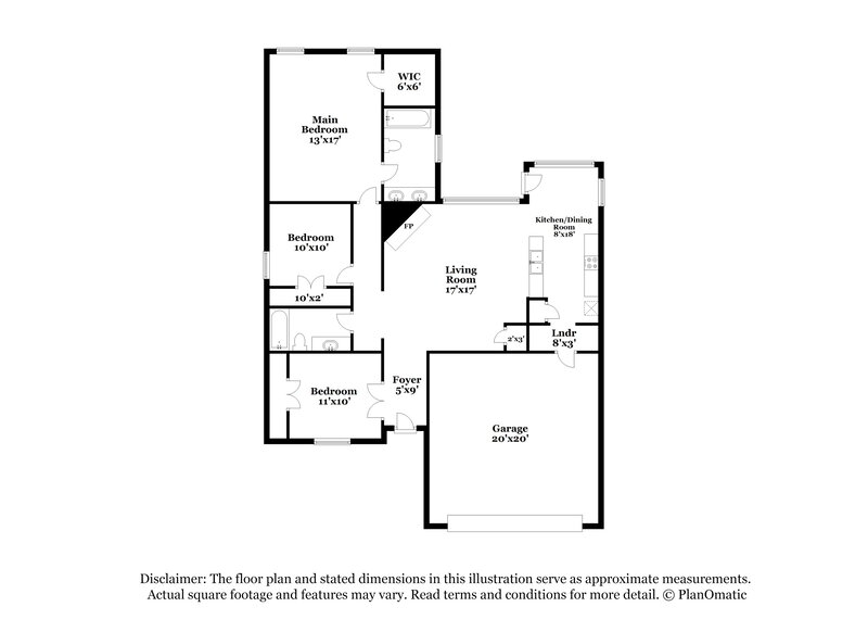 1,850/Mo, 9848 Parkmere Dr Fort Worth, TX 76108 Floor Plan View