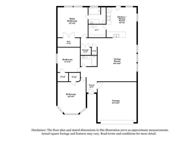 1,980/Mo, 906 Oak Hollow Ln Anna, TX 75409 Floor Plan View