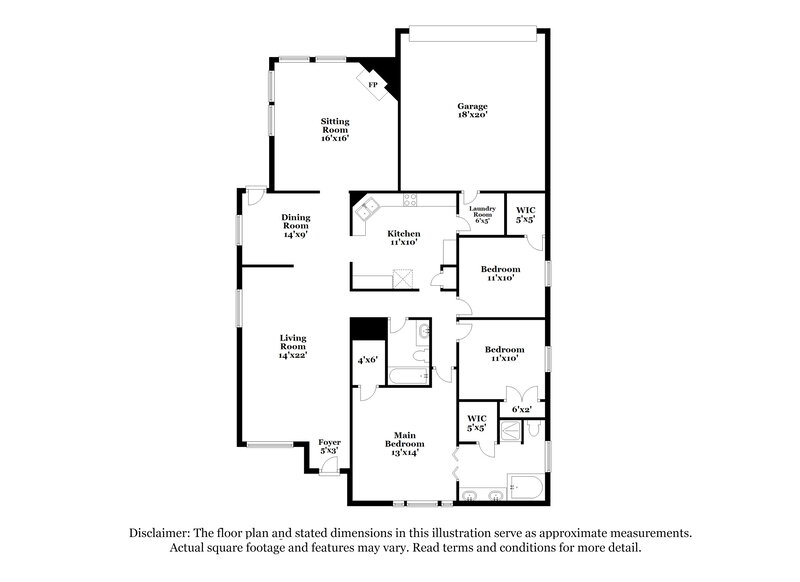 2,360/Mo, 1110 Pin Oak Ln Allen, TX 75002 Floor Plan View