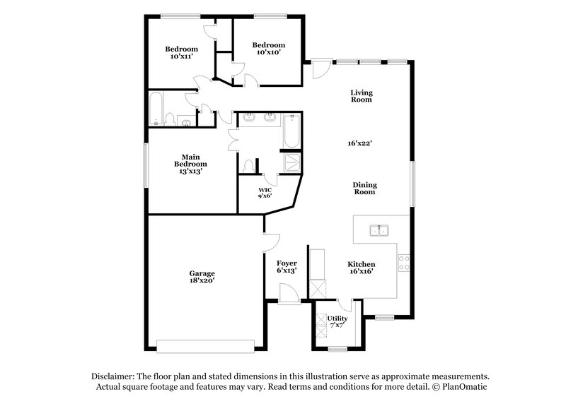 2,035/Mo, 2224 Kingsdale Ct McKinney, TX 75071 Floor Plan View