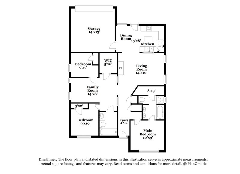 2,575/Mo, 1232 Flower Ridge Dr Lancaster, TX 75134 Floor Plan View