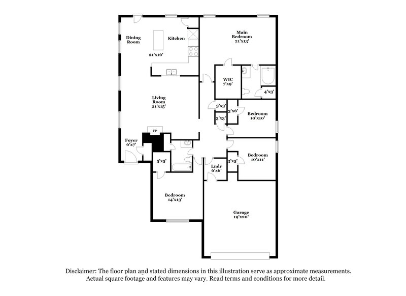 2,355/Mo, 1991 Bishop Hl Frisco, TX 75034 Floor Plan View