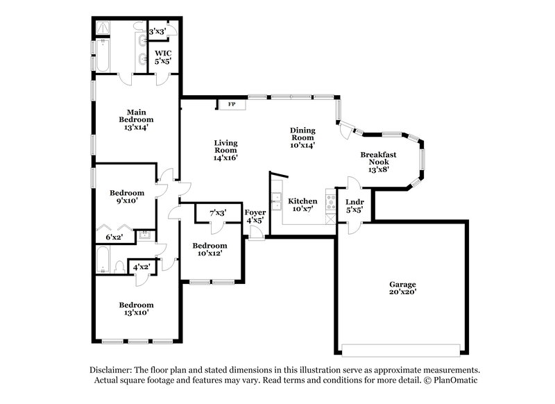 2,190/Mo, 2508 Timber Trl Denton, TX 76209 Floor Plan View