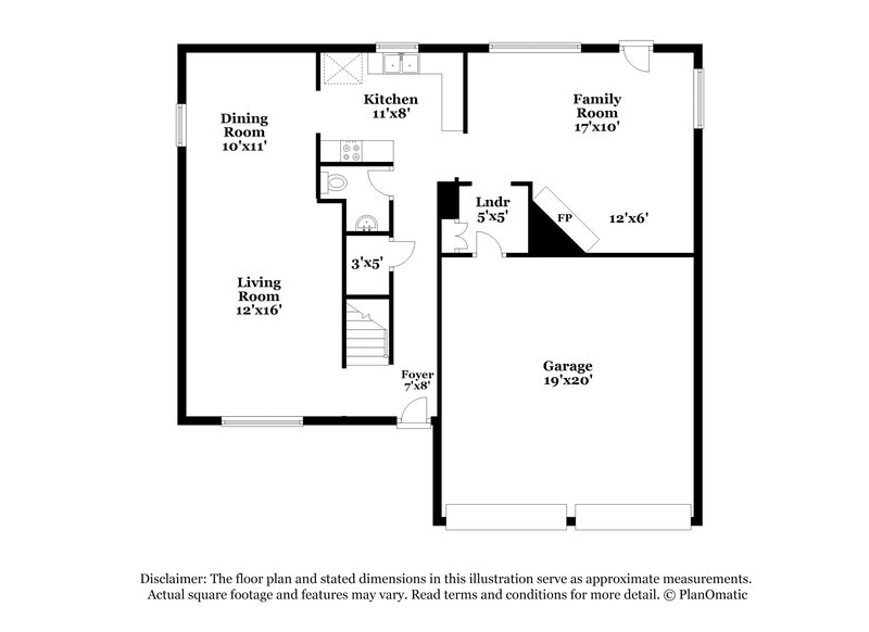 2,250/Mo, 1108 Cherrytree Dr Arlington, TX 76001 Floor Plan View