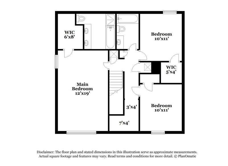 2,250/Mo, 1108 Cherrytree Dr Arlington, TX 76001 Floor Plan View 2