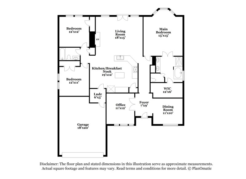 2,060/Mo, 9981 Peregrine Trl Fort Worth, TX 76108 Floor Plan View