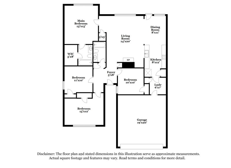 1,805/Mo, 3904 Vinyard Way Argyle, TX 76226 Floor Plan View