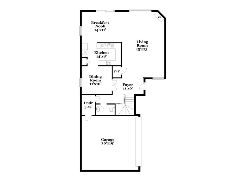 1,970/Mo, 5029 Lodgepole Ln Fort Worth, TX 76137 Floor Plan View