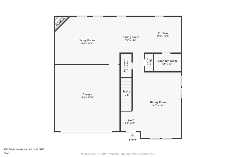2,385/Mo, 4049 Golden Horn Ln Fort Worth, TX 76123 Floor Plan View