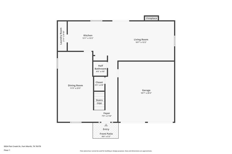 1,965/Mo, 5024 Flat Creek Dr Fort Worth, TX 76179 Floor Plan View