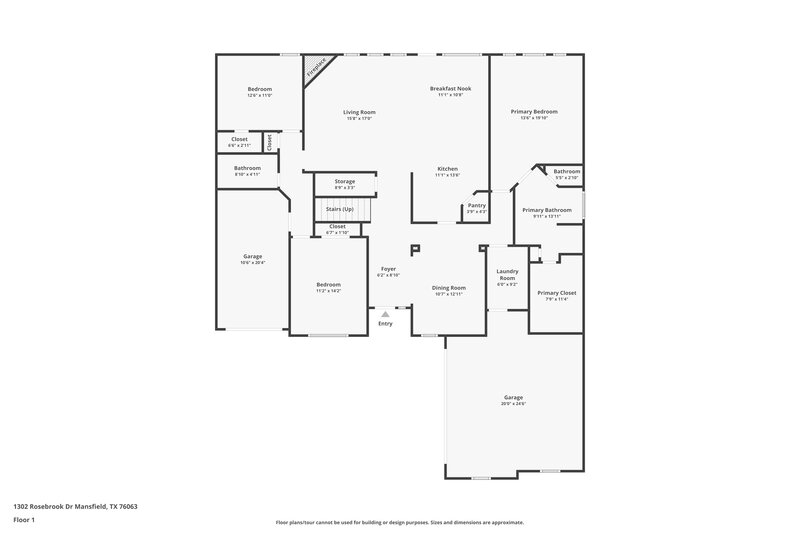 3,180/Mo, 1302 Rosebrook Dr Mansfield, TX 76063 Floor Plan View