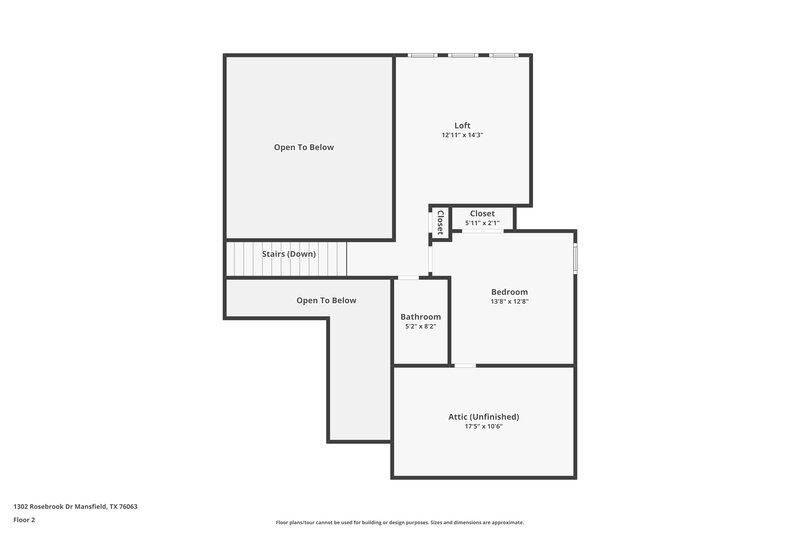 3,180/Mo, 1302 Rosebrook Dr Mansfield, TX 76063 Floor Plan View 2