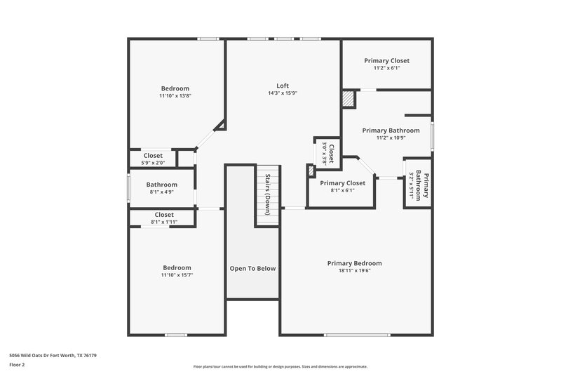 2,460/Mo, 5056 Wild Oats Dr Fort Worth, TX 76179 Floor Plan View 2