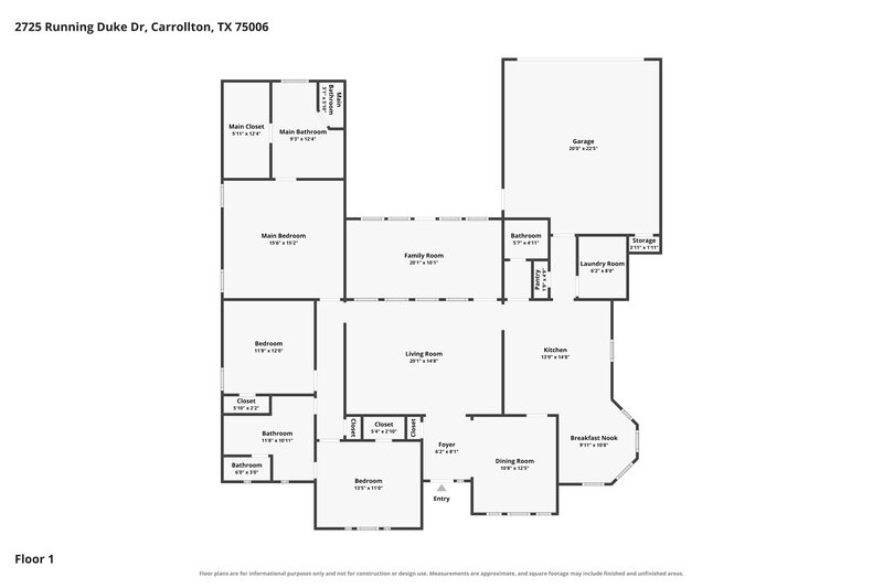 3,045/Mo, 2725 Running Duke Dr Carrollton, TX 75006 Floor Plan View