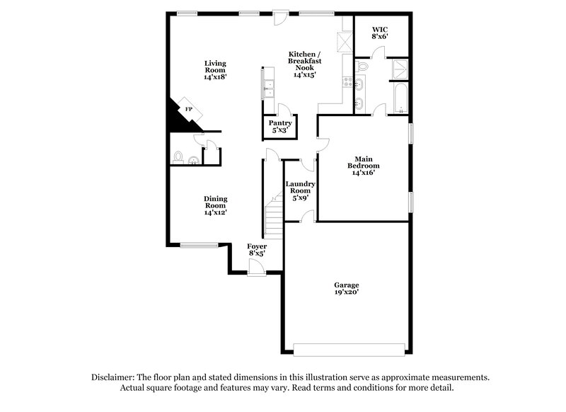 2,545/Mo, 2808 Cresthaven Dr Mesquite, TX 75149 Floor Plan View