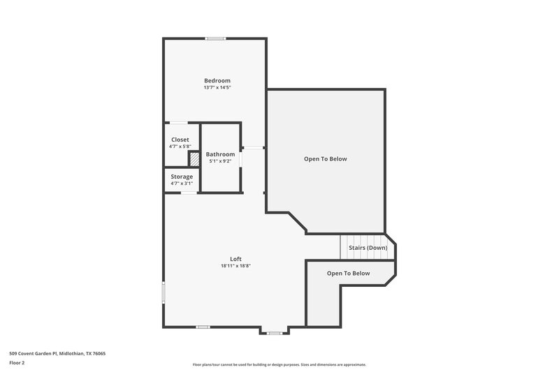 2,565/Mo, 509 Covent Garden Pl Midlothian, TX 76065 Floor Plan View 2