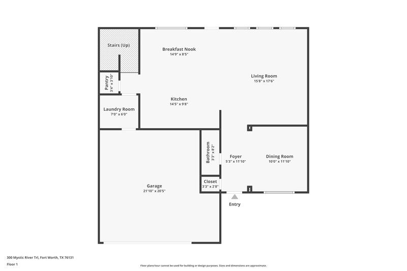 1,980/Mo, 300 Mystic River Trl Fort Worth, TX 76131 Floor Plan View