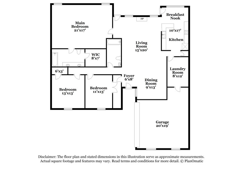 2,495/Mo, 920 Pecan Trl Cedar Hill, TX 75104 Floor Plan View