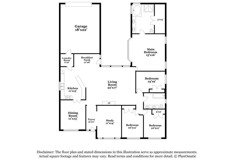 2,205/Mo, 7401 Glenstone St Rowlett, TX 75089 Floor Plan View